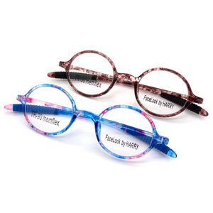 Tortoise round glasses, made in Italy.